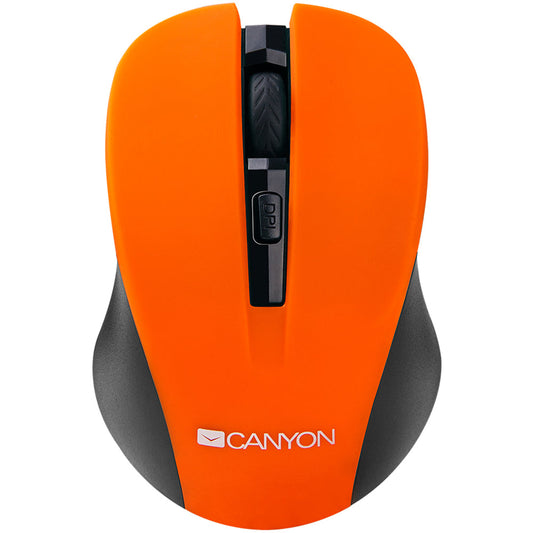 Canyon Comfort Wireless 4 Button Optical Mouse With Switchable DPI in Orange - CNE-CMSW1O-0