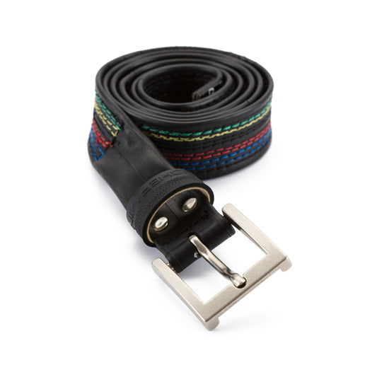 Recycled Slim Championship Bicycle Inner Tube Vegan Belt-0