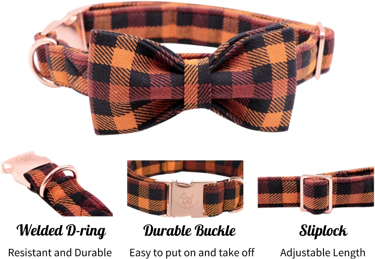Charming Bowtie Dog Collar-3