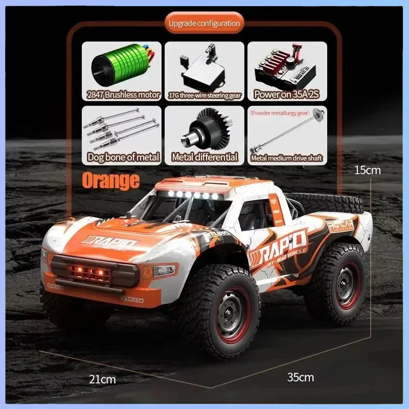 GANGYINGBAO JJRC Q130 1:16 70KM/H High-Speed 4WD Brushless RC Car-3