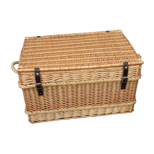 Rope Handled Trunk 73cm Empty Picnic Basket-0