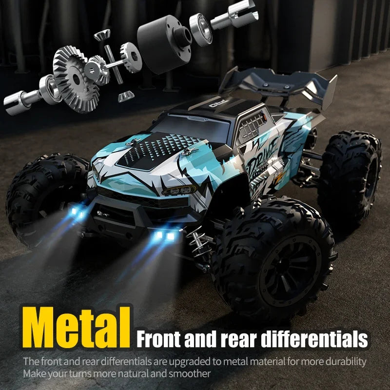 High-Speed 1:16 4WD Drift RC Car with LED - 75KM/H Monster Truck-2