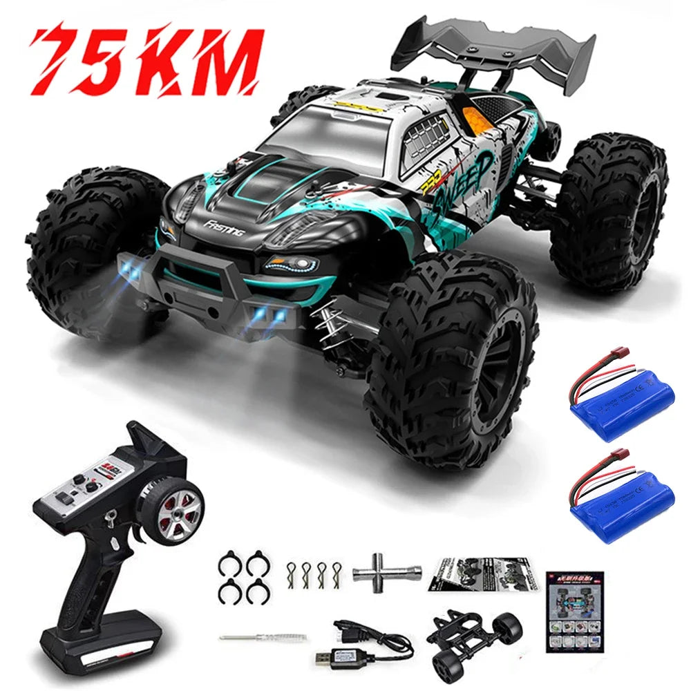 High-Speed 1:16 4WD Drift RC Car with LED - 75KM/H Monster Truck-6