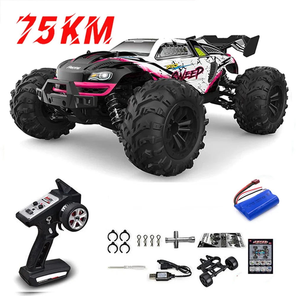 High-Speed 1:16 4WD Drift RC Car with LED - 75KM/H Monster Truck-7