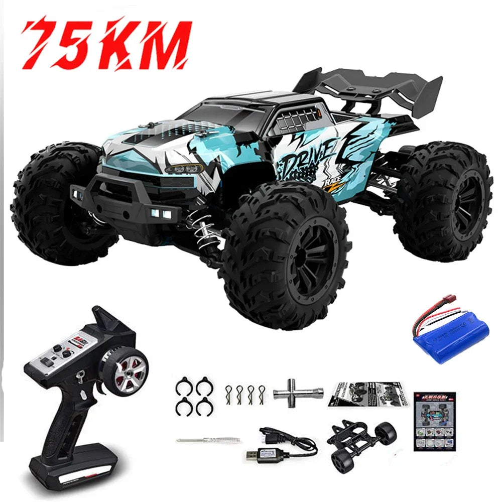 High-Speed 1:16 4WD Drift RC Car with LED - 75KM/H Monster Truck-13