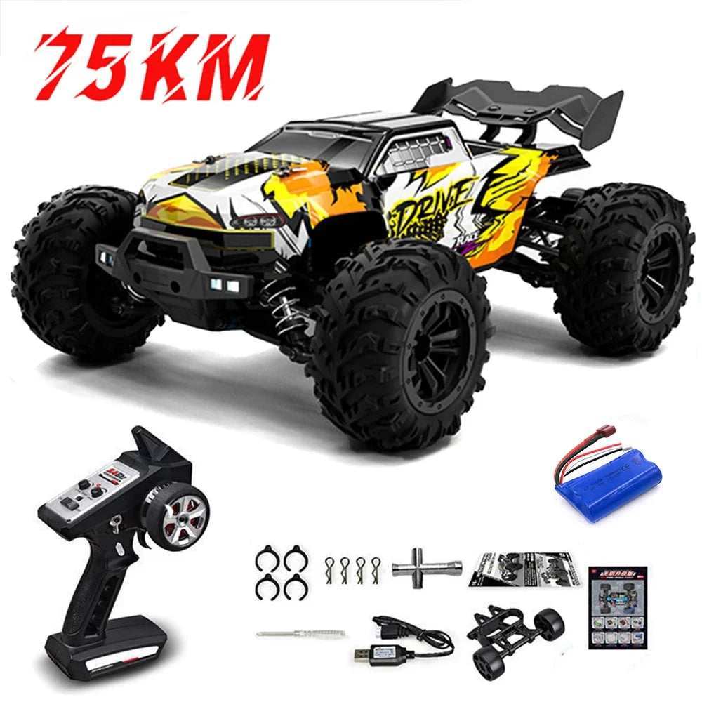 High-Speed 1:16 4WD Drift RC Car with LED - 75KM/H Monster Truck-15