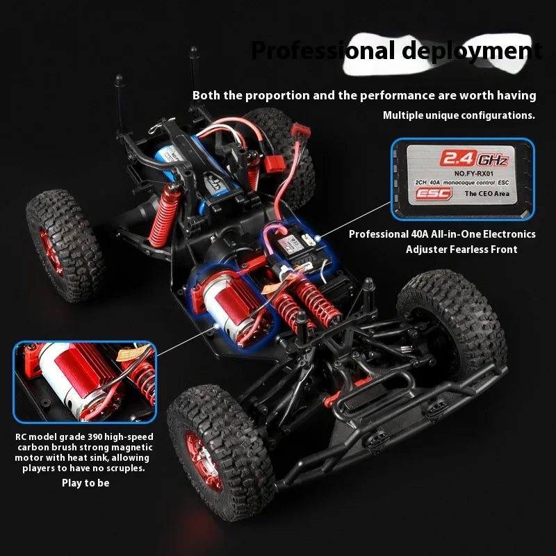 High-Speed 4WD RC Climbing Car with Remote Control & Charger-3