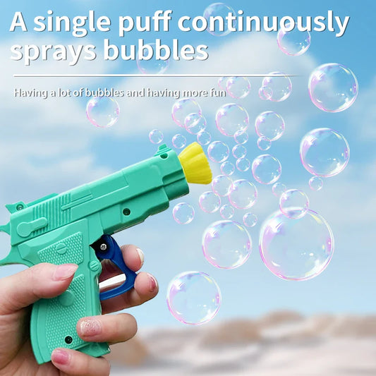 Hot Selling Bubble Gun Portable Manual Toy for Kids-0
