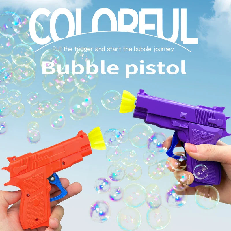 Hot Selling Bubble Gun Portable Manual Toy for Kids-1