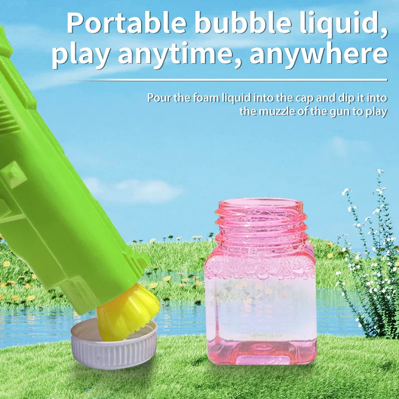Hot Selling Bubble Gun Portable Manual Toy for Kids-3