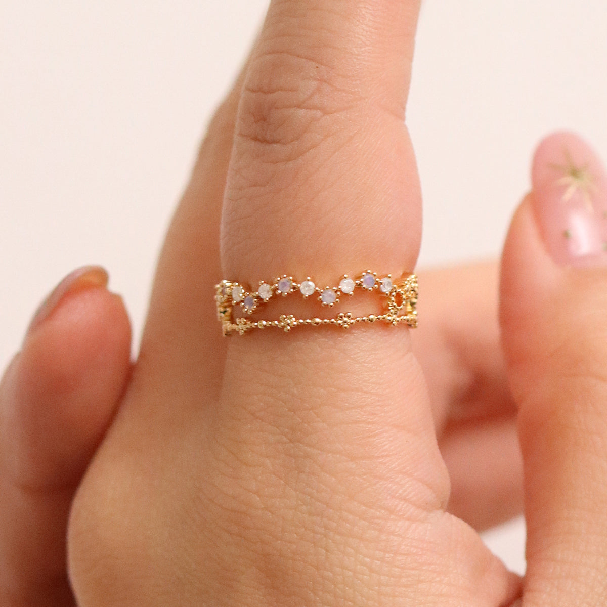 Princess Cubic Layered Ring-2
