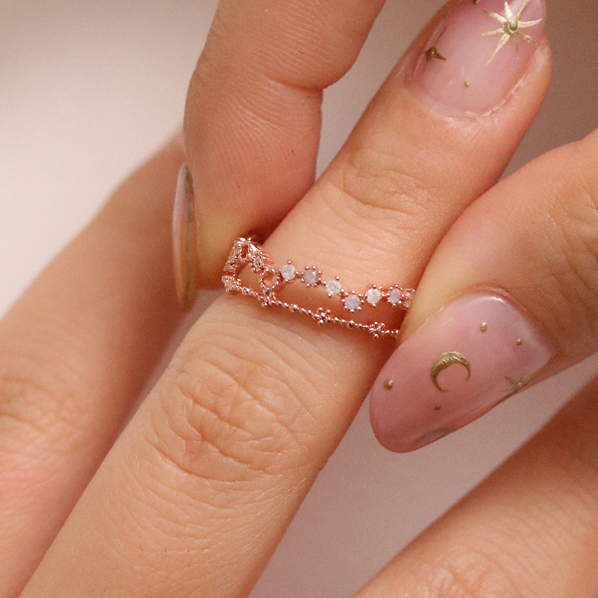 Princess Cubic Layered Ring-4