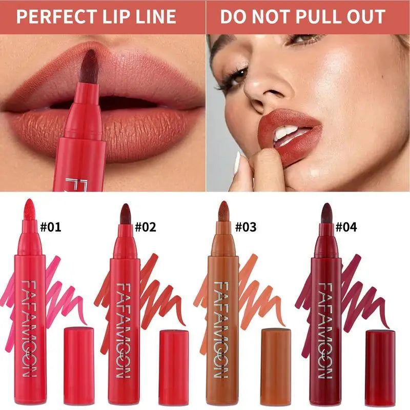Lip Marker Stain Pen 2 in 1 Waterproof Matte Makeup-1
