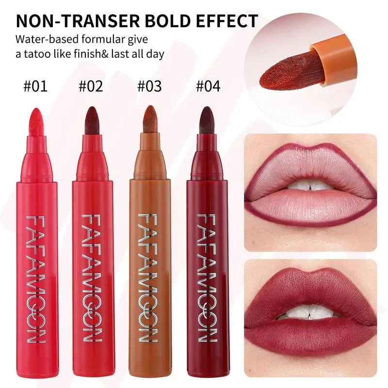 Lip Marker Stain Pen 2 in 1 Waterproof Matte Makeup-2