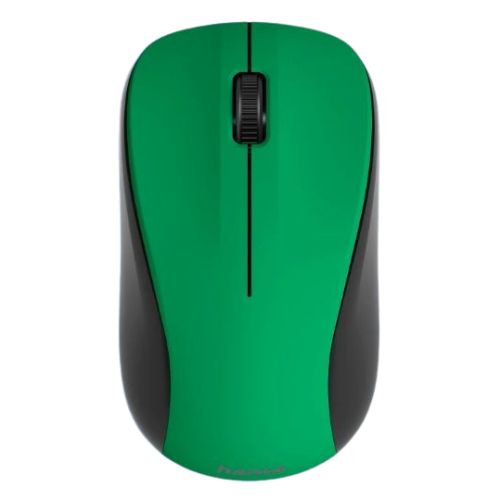 Hama MW-300 V2 Wireless Optical Mouse, 3 Buttons, Quiet, Ambidextrous, Green/Black-0