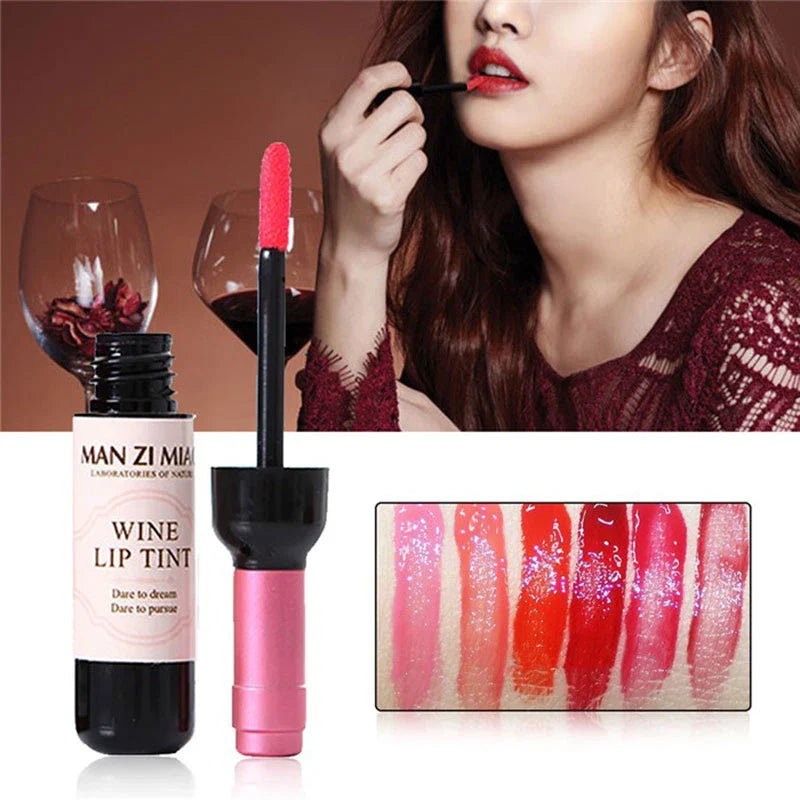 Matte Liquid Lipstick Red Wine Bottle Shaped Lip Gloss-1