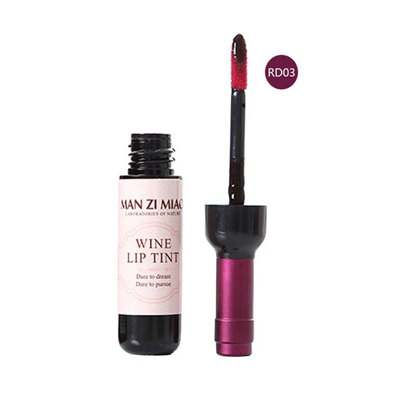 Matte Liquid Lipstick Red Wine Bottle Shaped Lip Gloss-5