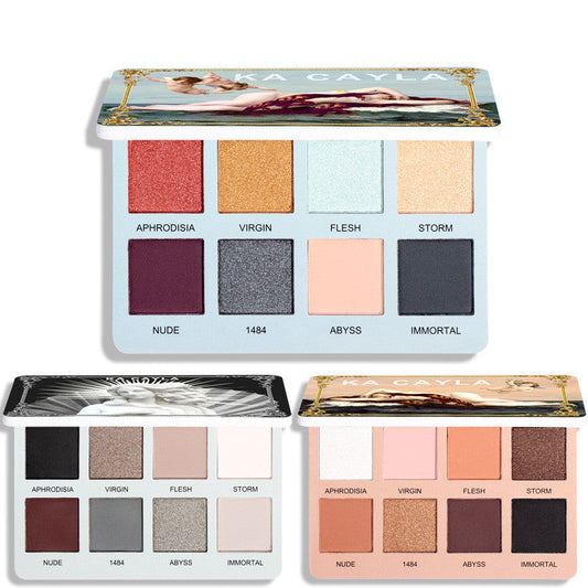 Matte Pearl Glitter Eyeshadow Palette-0