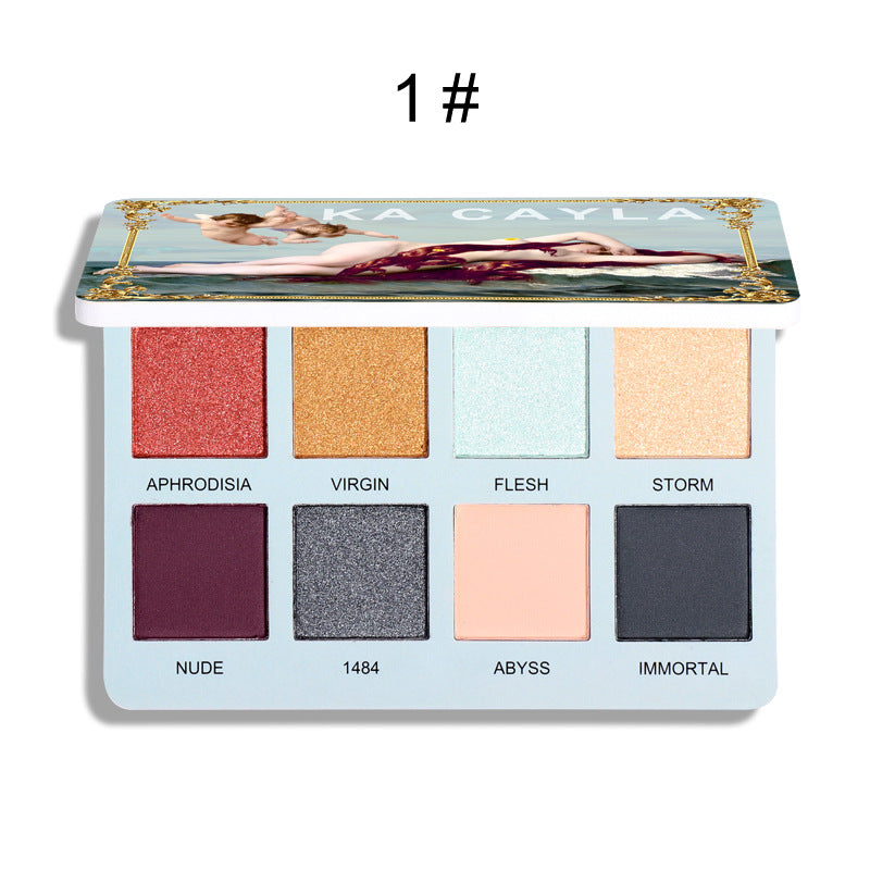 Matte Pearl Glitter Eyeshadow Palette-1