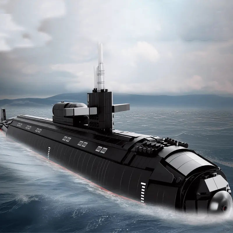 Military Los Angeles-Class SSN Submarine 2987pcs-1