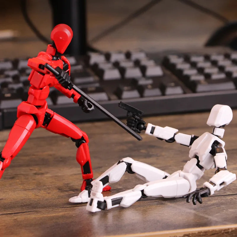 Multi-Jointed 3D Printed Robot Figurines-1