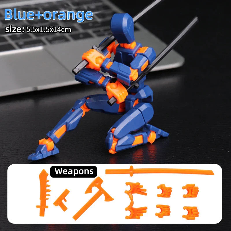 Multi-Jointed 3D Printed Robot Figurines-2