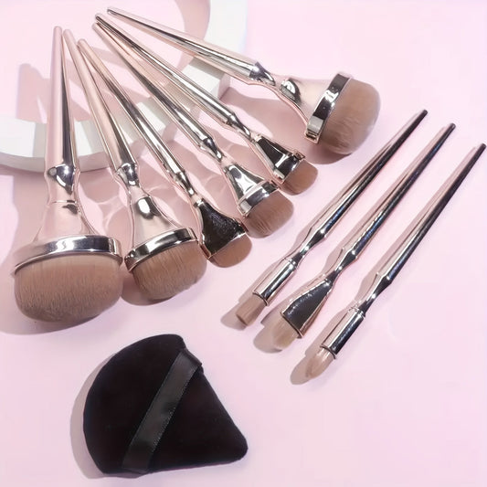 Oval Makeup Brush Set-0
