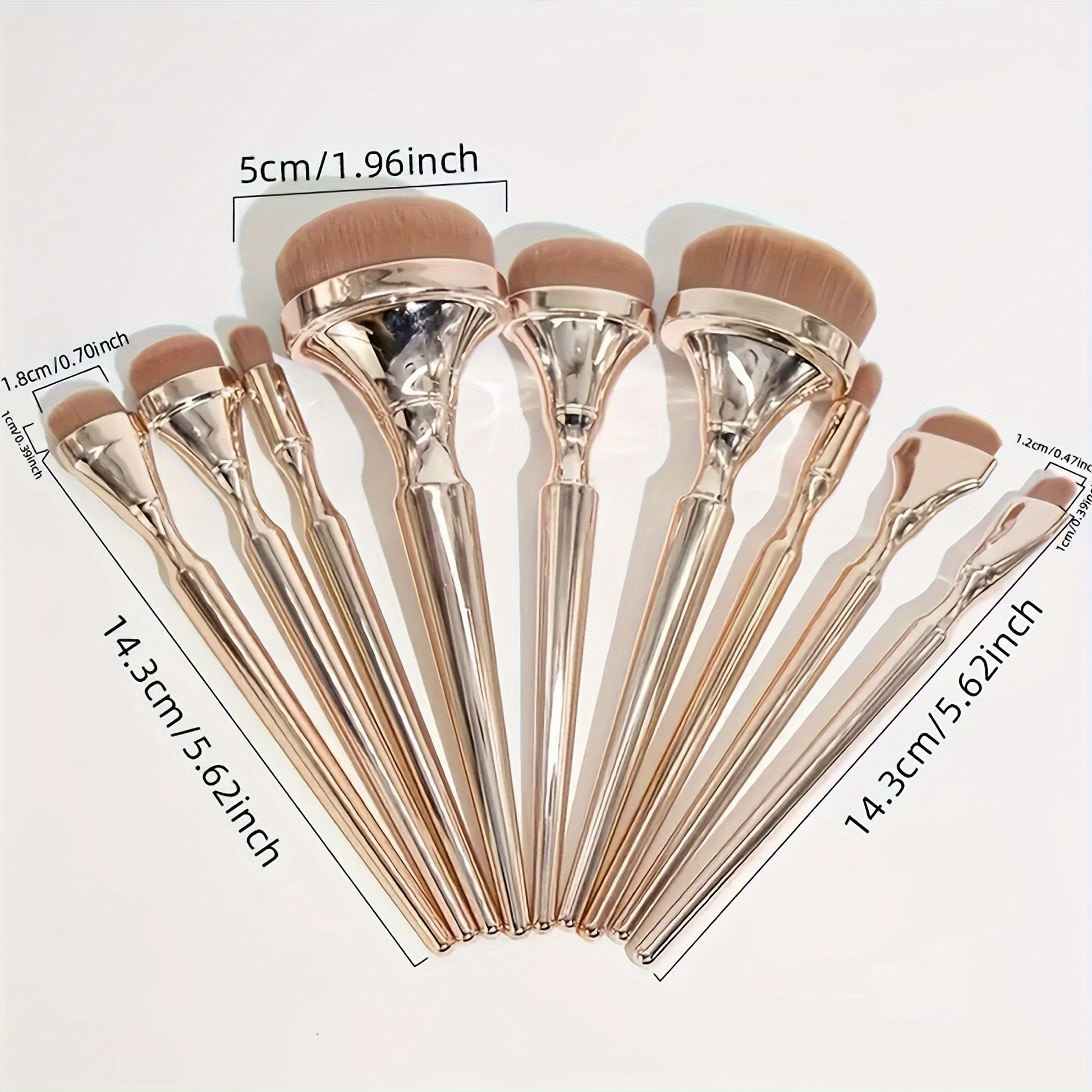 Oval Makeup Brush Set-4
