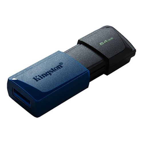 Kingston 64GB DataTraveler Exodia M USB 3.2 Gen1 Memory Pen, Moving Cap, Key Ring-0