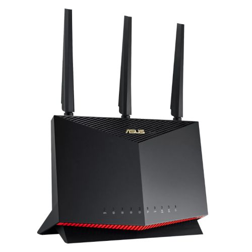 Asus (RT-AX86U PRO) AX5700 Wireless Dual Band Gaming Wi-Fi 6 Router, 2.5G LAN, Mobile Game Mode, AiProtection Pro, Sharable Secure VPN, AiMesh, PS5 Compatible-0