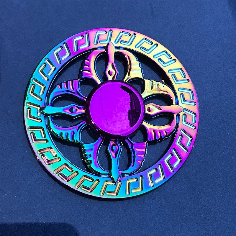 Rainbow Fidget Metal Spinner High Speed Stress Relief-2