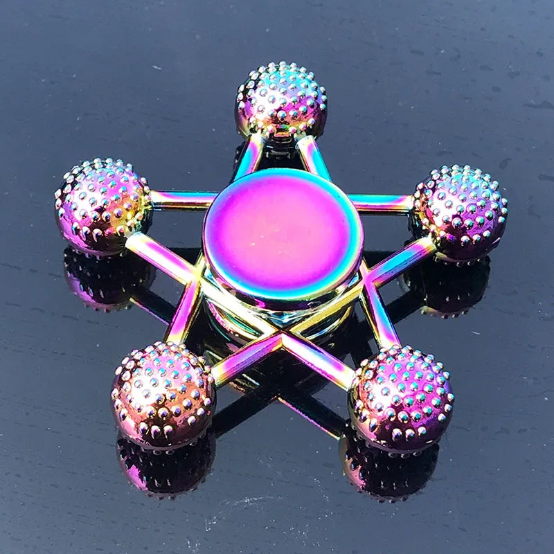 Rainbow Fidget Metal Spinner High Speed Stress Relief-3
