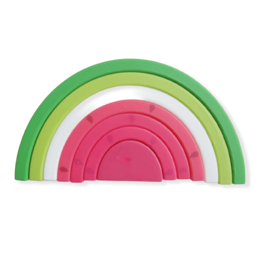 Rainbow Silicone Building Blocks for Early Education-0
