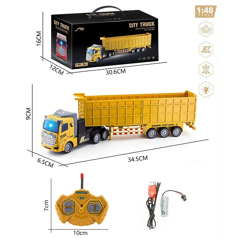 Remote Control Metal Bulldozer Truck - Perfect Gift for Boys-11