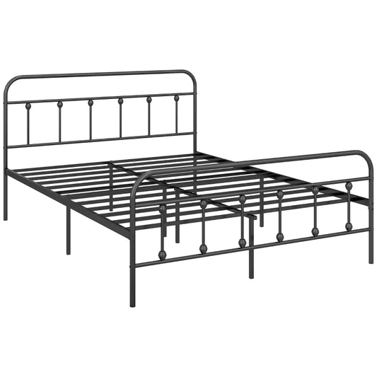 5ft King Platform Bed Frame with Underbed Storage