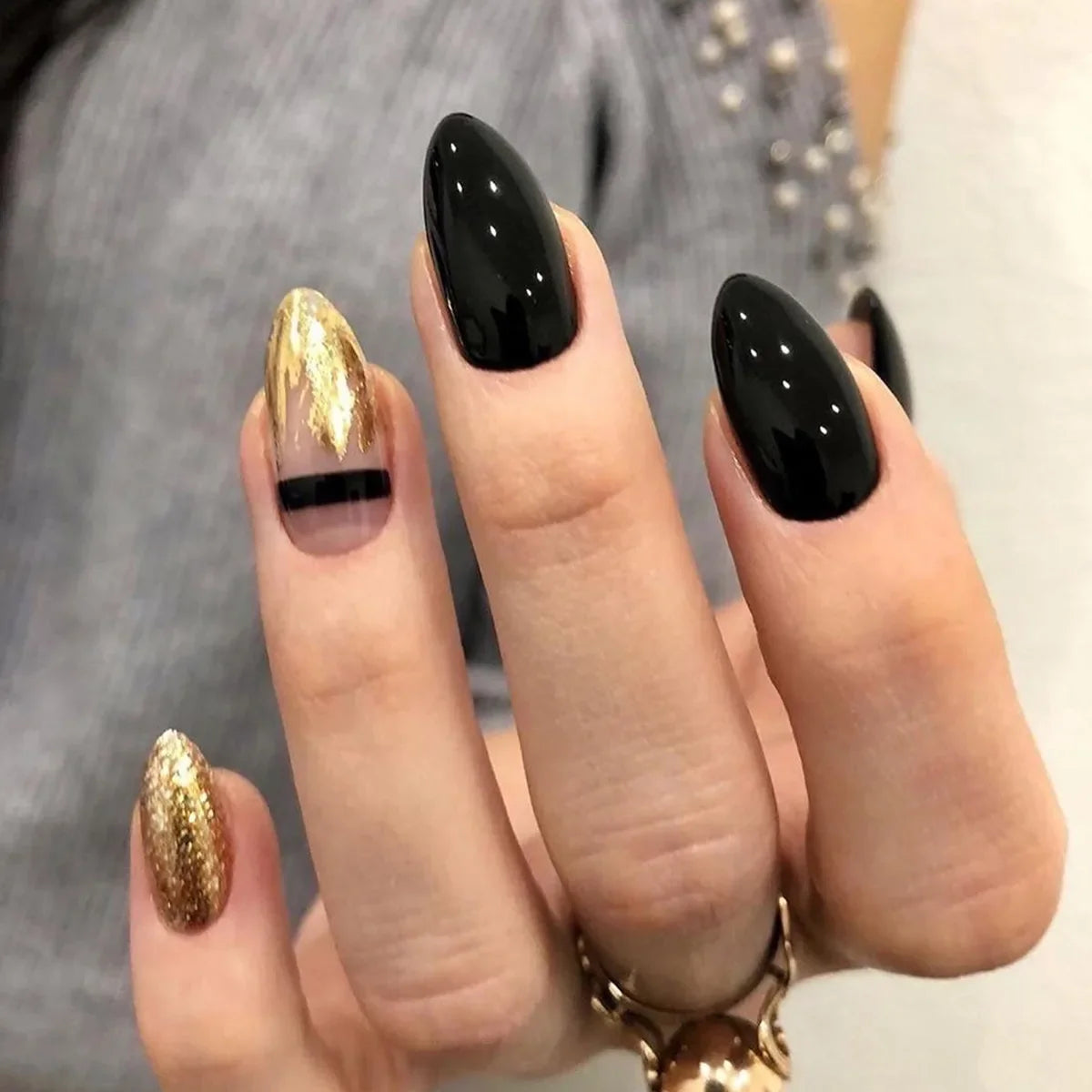 Almond Press On Nail Tips-60