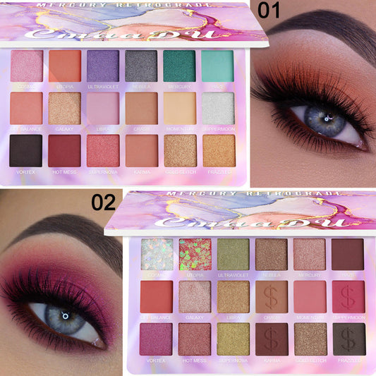 Shimmering 18-Color EVA Glitter Eyeshadow Palette-0