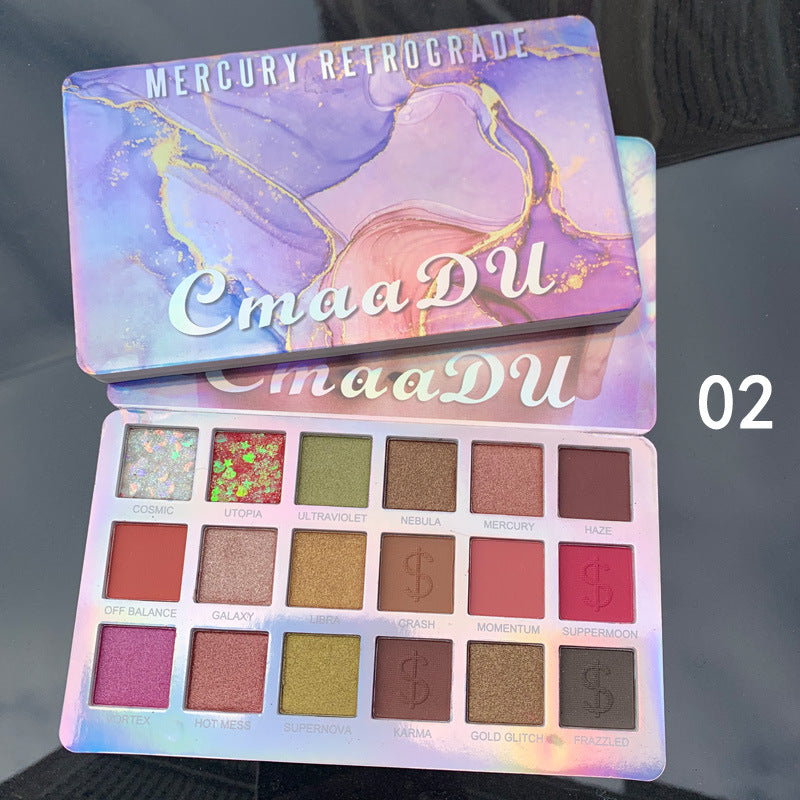 Shimmering 18-Color EVA Glitter Eyeshadow Palette-1