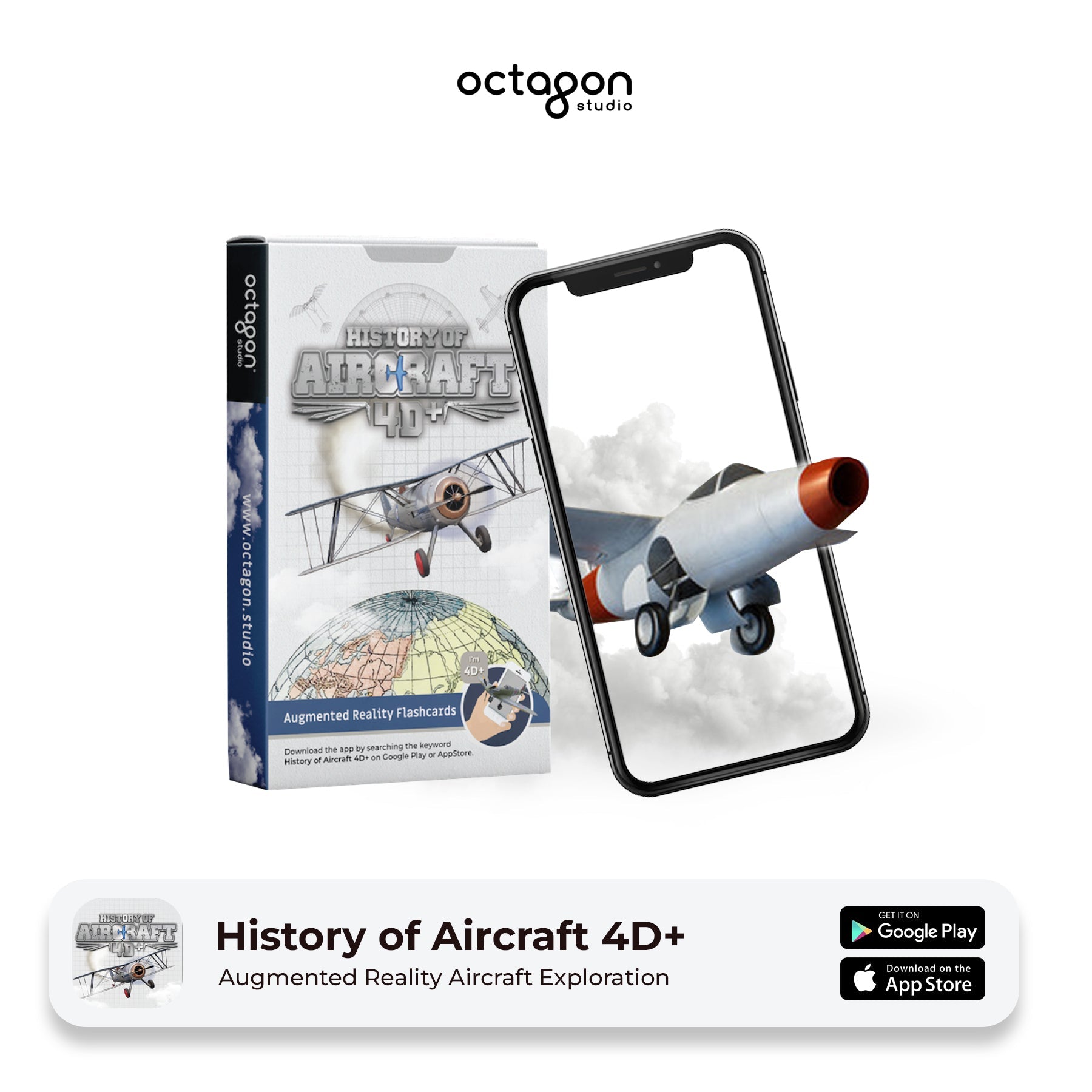 Aircraft 4D+ Augmented Reality Cards-4