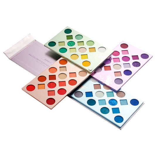 Vibrant 64-Color Eye Shadow Palette-0