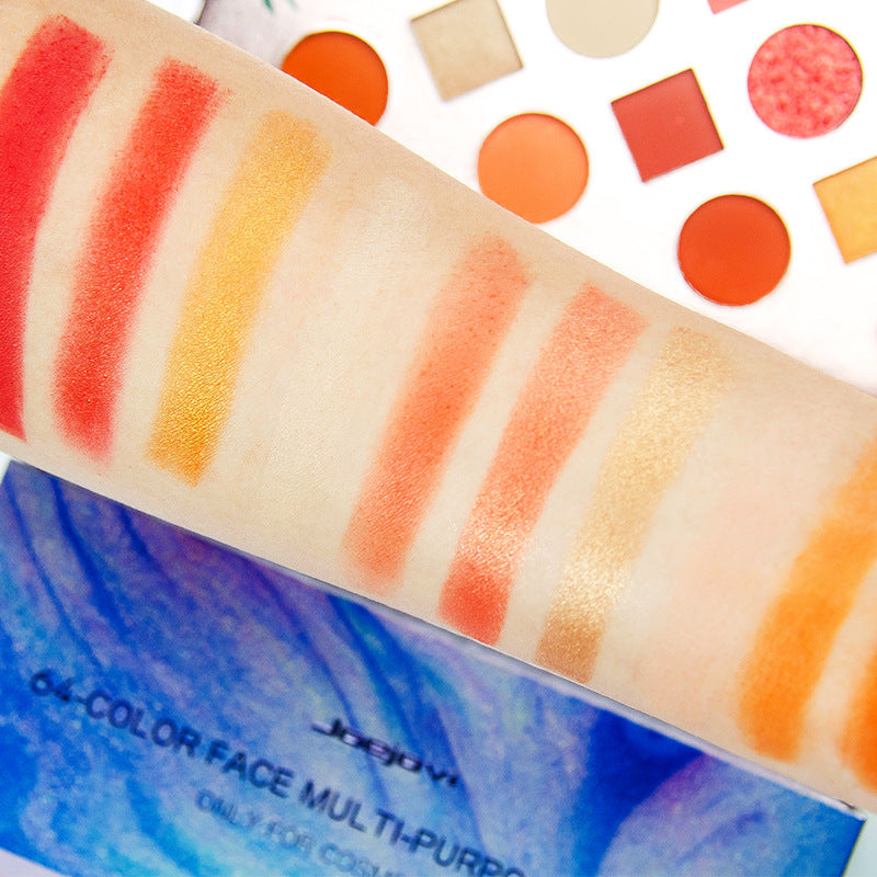 Vibrant 64-Color Eye Shadow Palette-4