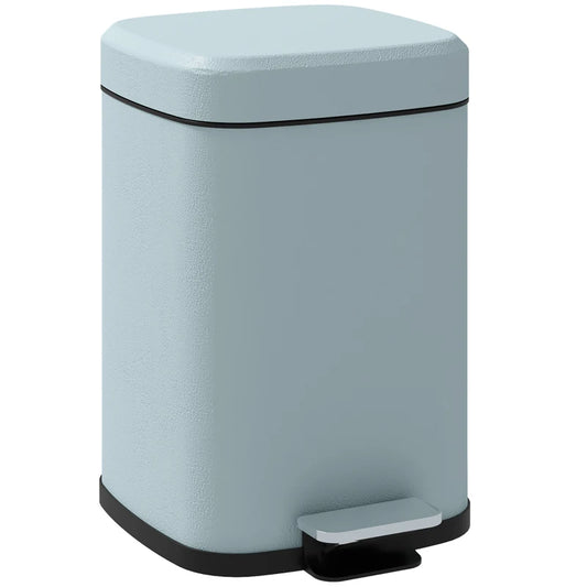 12 Litre Pedal Bin, Fingerprint Proof Kitchen Bin, Metal Rubbish Bin w/ Soft-close Lid, Foot Pedal & Removable Inner Bucket | HOMCOM-0
