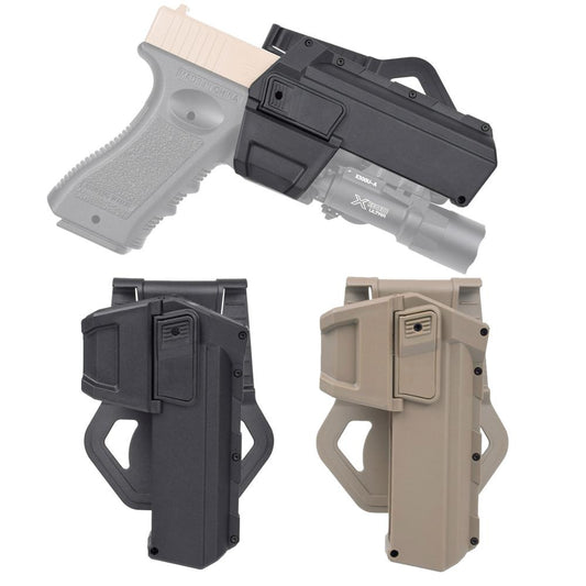 Tactical Glock 17 18 Movable Pistol Holsters Airsoft-0