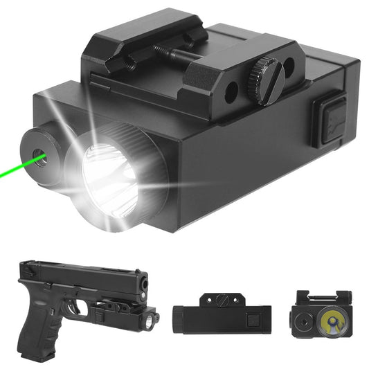 1000 Lumens Pistol Light with Green Laser Tactical LED Airsoft-0