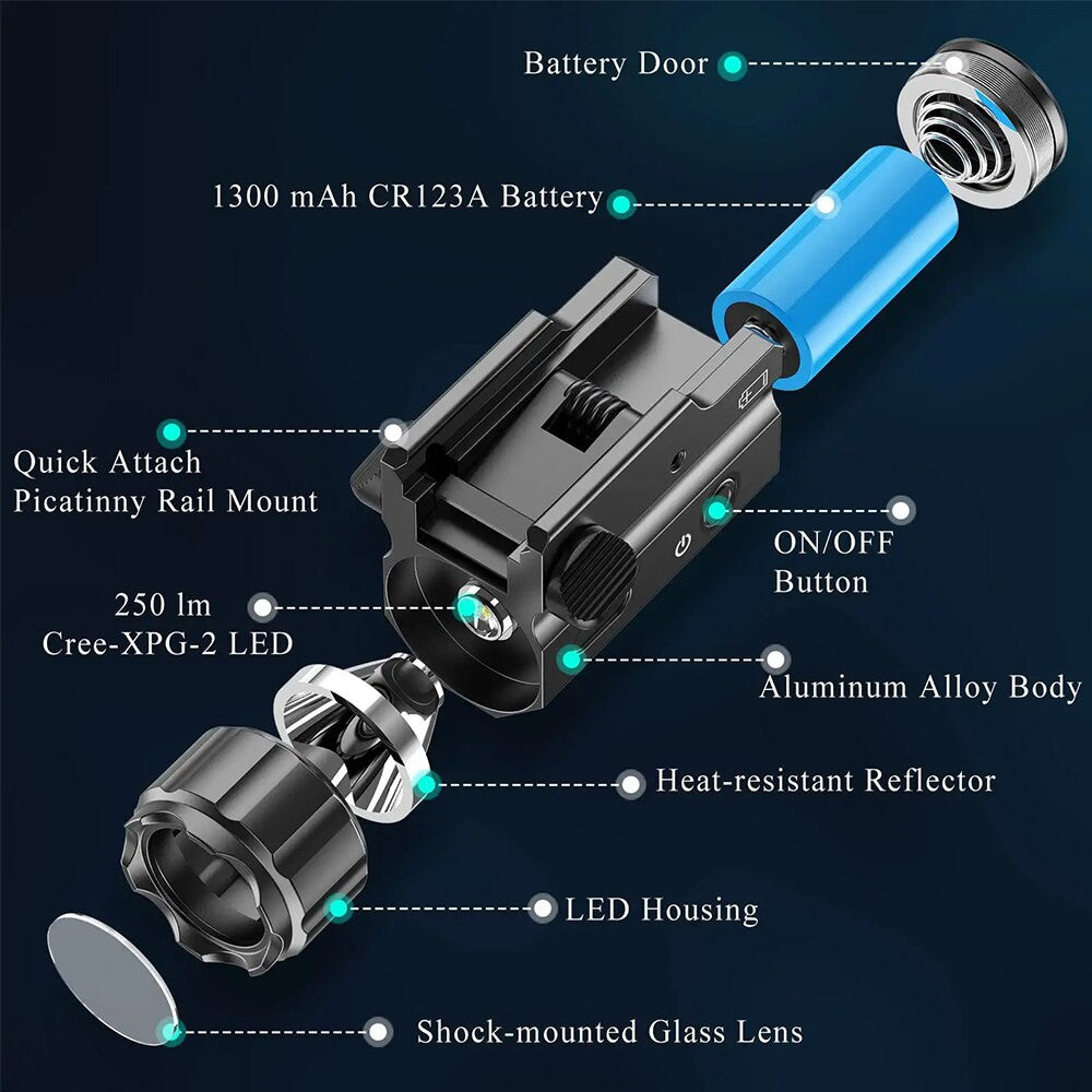 400 Lumens Tactical Flashlight Airsoft-4