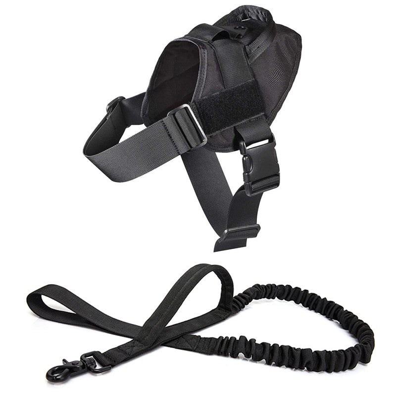 Military Tactical Dog Harness Patrol K9 Working Pet-12