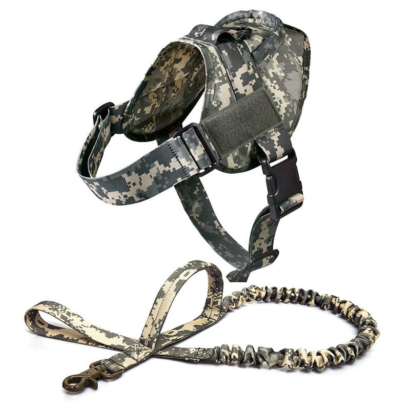 Military Tactical Dog Harness Patrol K9 Working Pet-17