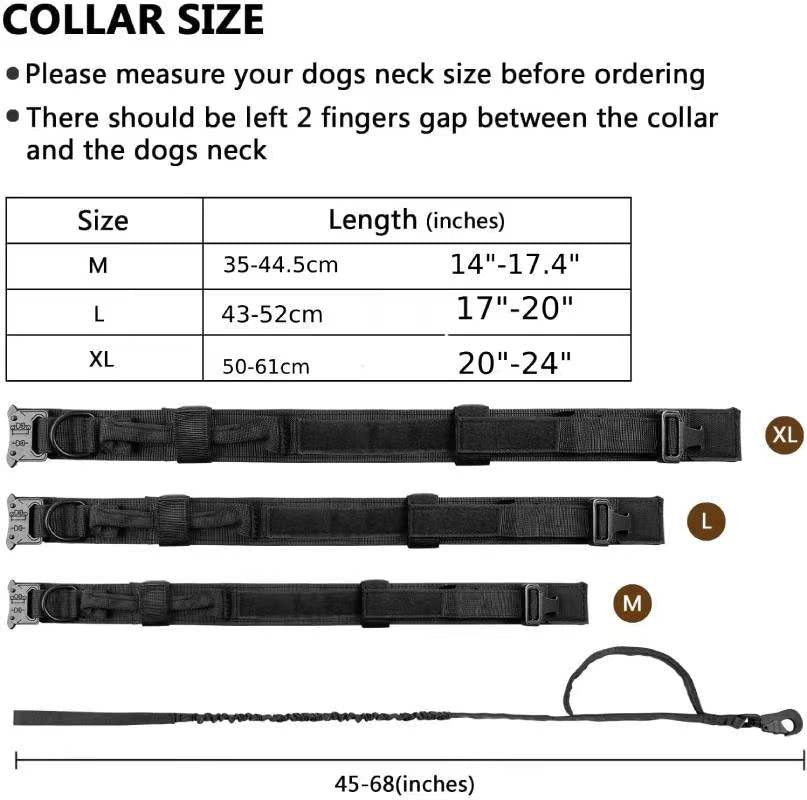 Military Tactical Dog Collar & Leash-1