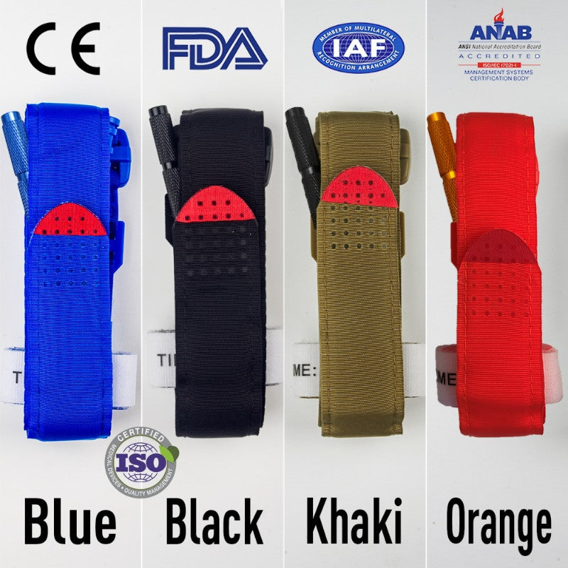 One-Handed First-Aid Tourniquet Aluminum Rod-0