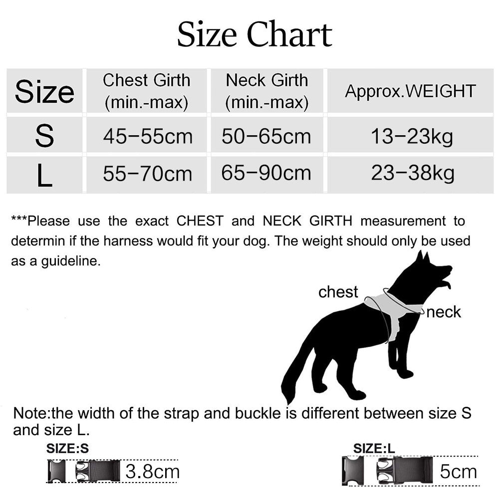 Military Tactical Dog Harness Patrol K9 Working Pet-4